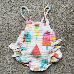 Angel Dear popsicle ruffles romper